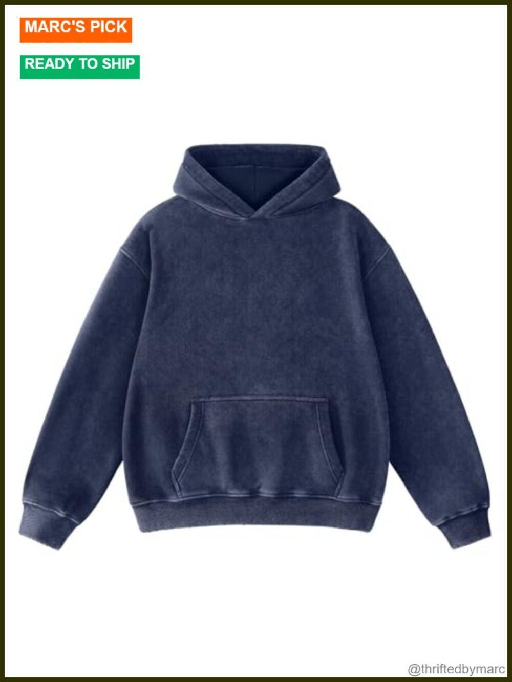 Heavyweight Fleece Oversized Hoodie Cotton-Blend Pullover Streetwear Unisex